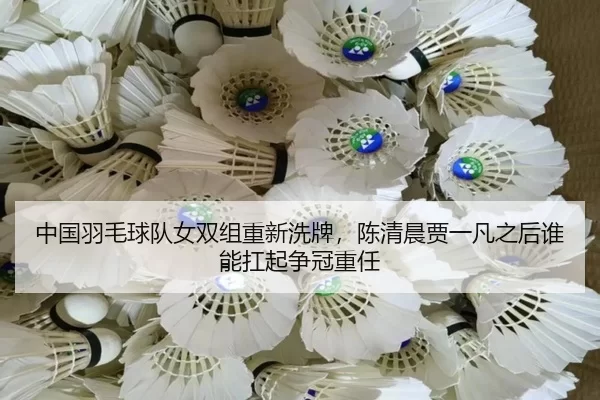 中国羽毛球队女双组重新洗牌，陈清晨贾一凡之后谁能扛起争冠重任